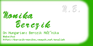 monika berczik business card